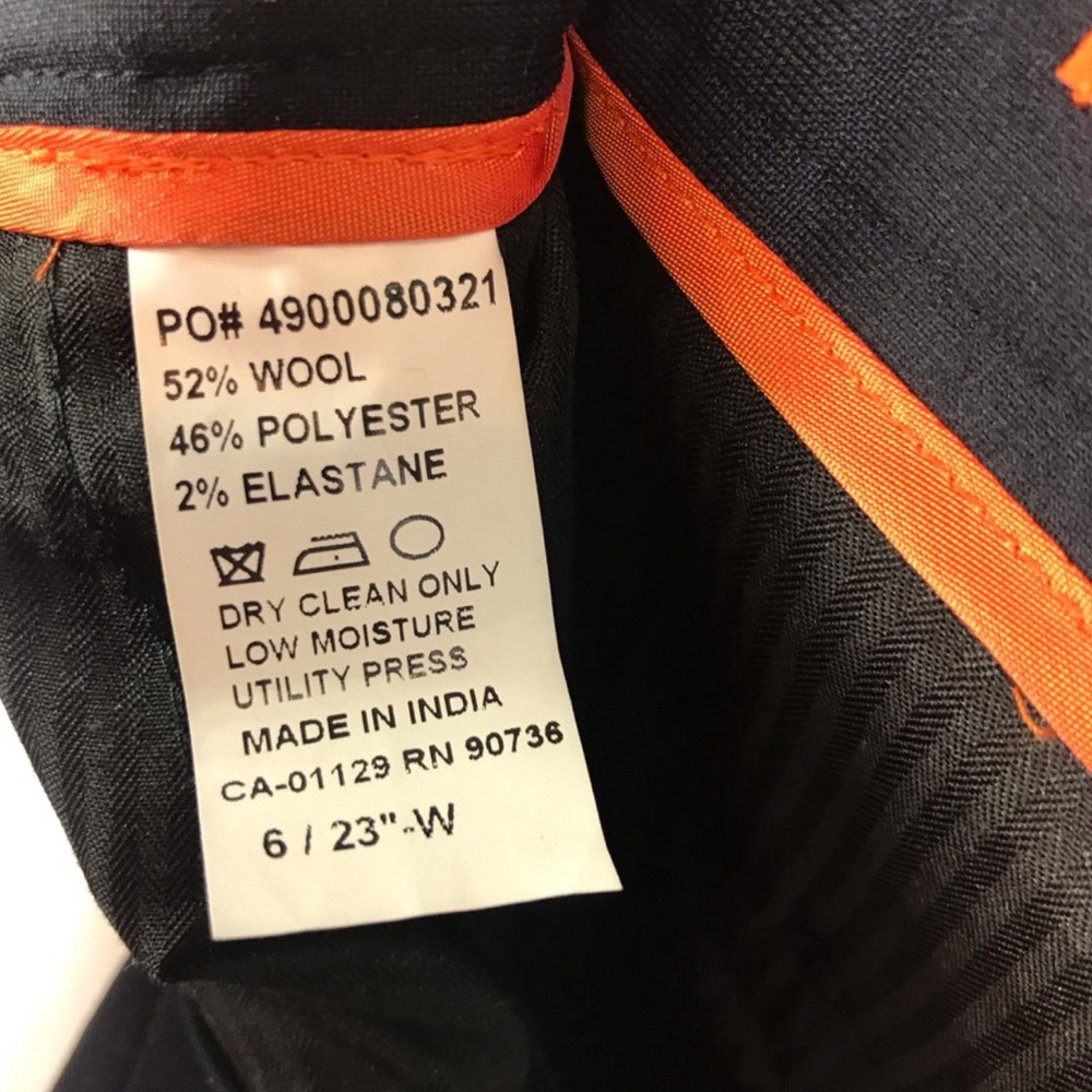 Tallia Boys Solid Navy Wool Blend Suit Size 6 - Picture 7 of 8